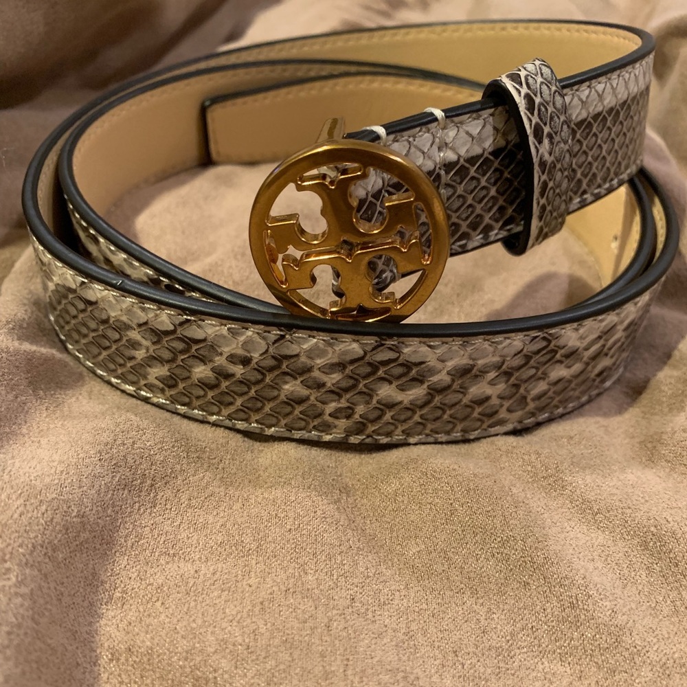 Snakeskin Tory burch belt